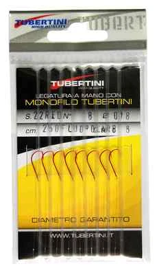 FTM Tubertini Haken Serie 22, rot gebunden, verschiedene Größen.