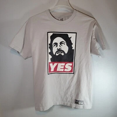 Daniel Bryan WWE 衬衫男式 L 灰色 Yes 运动肖像正品服装  — 第 1/4 张图片