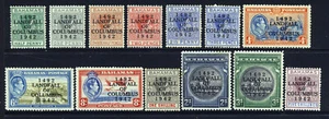 BAHAMAS KG VI 1942 Landfall of Columbus Part Set to 5/- SG 162 to SG 174a MINT - Picture 1 of 2