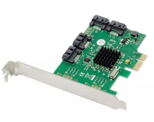 SATA 3.0 PCIE Erweiterungskarte 4 Ports SATA 6G PCI Express Riserkarte - Bild 1 von 1