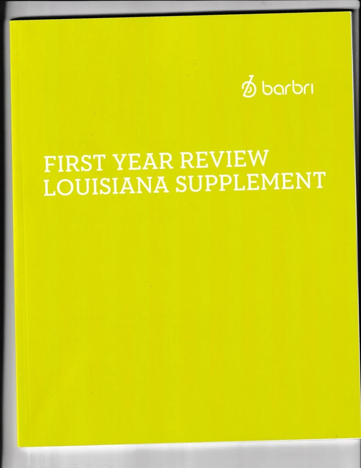 Barbri First Year Review Louisiana Supplement - Image 1 of 1