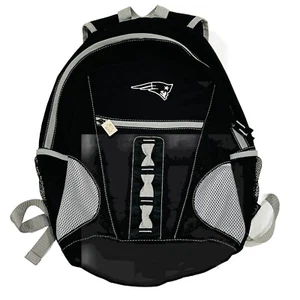 New England Patriots Playmaker Backpack NFL Black and Gray 15” W X 19” L - Picture 1 of 8