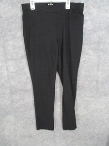 Anne Klein Women's Pants 10 Stretch Waist Visable Seam Skinny Fit Black - Picture 1 of 12