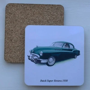 Buick Super Riviera 1950 - Square 95mm Coaster(s) - Picture 1 of 2