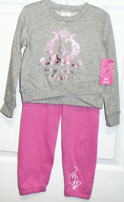 Camisa polar y pantalones polar Baby Phat niñas talla 4 NUEVO Foto 1 de 3