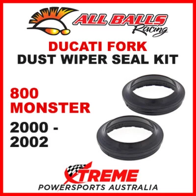 All Balls 57-108-1 Ducati 800 Monster 2003-2004 Fork Dust Wiper Seal Kit 43x54 - Image 1 of 2