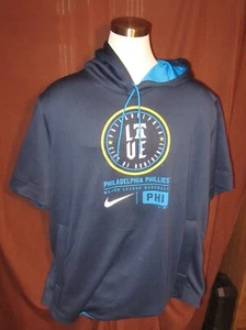 Felpa con cappuccio manica corta Philadelphia Phillies Brotherly Love, Nike, blu, 3XL, usata in ottime condizioni - Foto 1 di 5