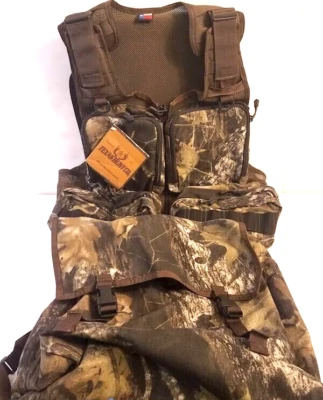 Texas Hunt Co. "Rio Grande" Mossy Oak Padded Turkey Vest USA Made Vintage - Image 1 of 4
