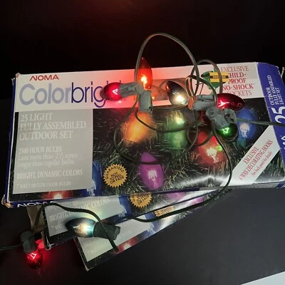 Set of 3 NOMA Old Fashioned Color Bright 25 Outdoor Light Set Multicolor - Image 1 of 4