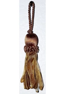 3 inch long ribbon tassel with 2 inch loop - Picture 1 of 3