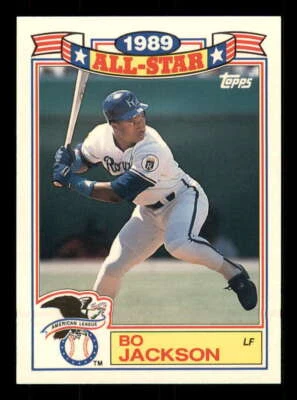 Topps Glossy All-Stars 1990 (inserto de rack) #17 Bo Jackson Royals casi nuevo Foto 1 de 2