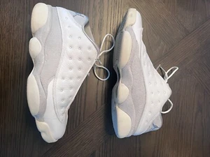Jordan 13 Retro Low Pure Money 2017 Mens Size 8.5 - White & Grey 310810-100 - Picture 1 of 6