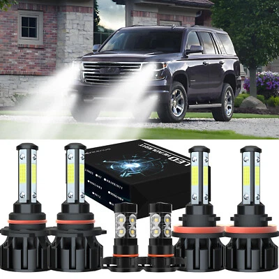 Faros LED + Kit de bombillas antiniebla para Chevrolet Tahoe 2017 2018 2019 - 6000 k Foto 1 de 4