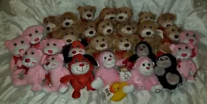 Personalized Valentine's Day Plush Monkey, Dog or Bear, Pink, Red, Black, Brown - Picture 1 of 15