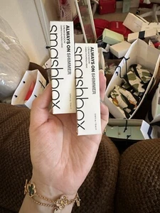 2 of Smashbox Always On Shimmer Cream Shadow, Charcoal Shimmer, 0.34oz/10mL,NWB - Picture 1 of 1