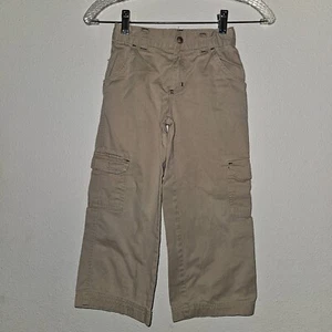Gymboree Tan Cargo Pants Size 5 Khaki Uniform Adjustable Waistband - Picture 1 of 10