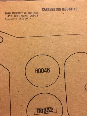 Junta de montaje de carburador para Shelby Cobra FELPRO 1966-1967 Foto 1 de 4