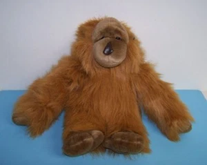 Big Carlton Cards 16" Brown Shaggy Plush Monkey Orangutan Stuffed Animal - Picture 1 of 1