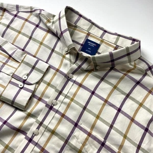 UNTUCKit Fit by DXL Olson kariertes Sporthemd Herren 4XLT Baumwolle Knopfleiste groß - Bild 1 von 12