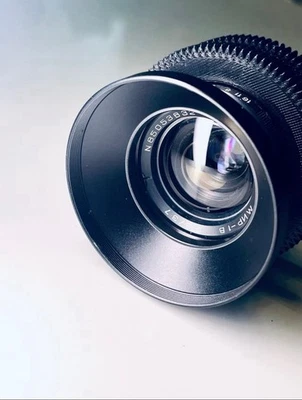 USSR MIR-1 Cinemod WIDE ANGLE LENS BLACK f2.8/37 SLR M42 Vintage Cine - Imagen 1 de 4