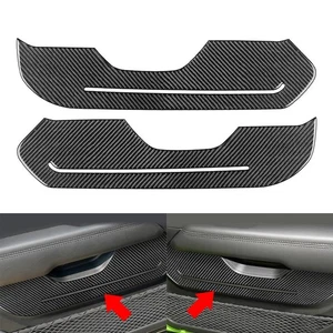 2x Black Interior Front Door Panel Cover Trim For Jeep Wrangler JL Gladiator JT - Bild 1 von 10