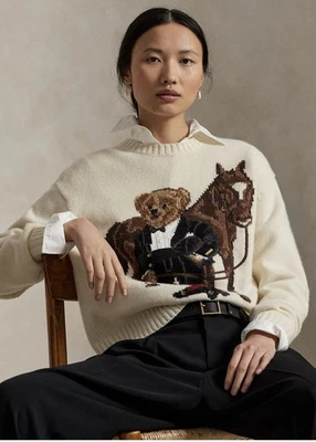 Suéter Polo Ralph Lauren Oso Para Mujer Edición Limitada Elegante Foto 1 de 2