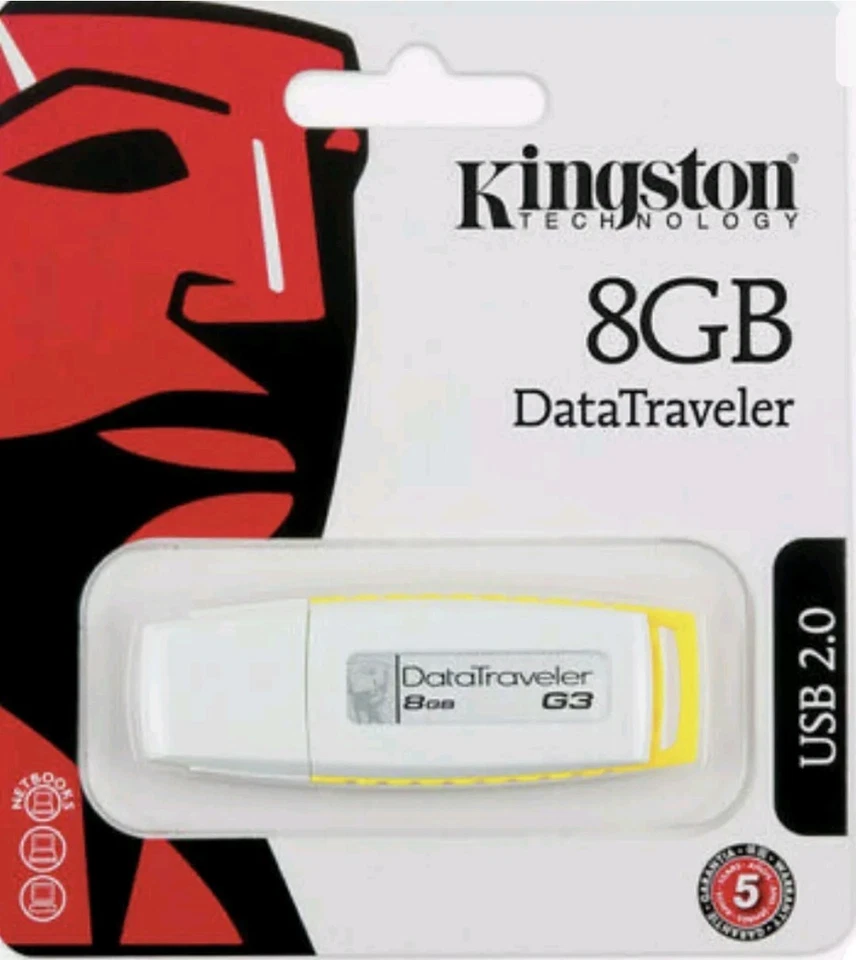 Kingston Flash Drive 8GB Memory Stick Brand New - Image 1 of 1