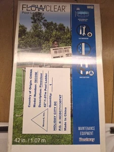 Bestway Flowclear 42" Pool Ladder (Model Number: 58335E)- NEW SEALED - Picture 1 of 3
