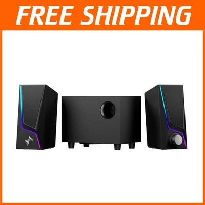 Hi-Fi Computer Speakers with Subwoofer, 2.1 Channel System - Image 1 of 4
