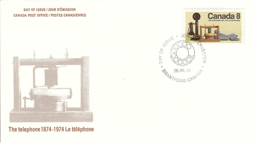 Canada FDC Sc # 641 Telephone - G.Bell with cachet- WW 7331 - Image 1 of 1