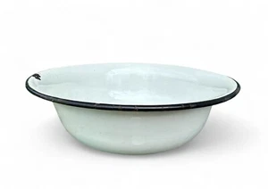 Vintage HM3 enamel bowl mixing salad wash SOVIET RUSSIA USSR 1950's - Picture 1 of 8