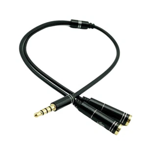 3.5mm Audio Splitter Cable For Computer Laptop Jack 3.5 Mm 1 Male To 2 Female - Photo 1/16