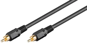 2m Rca Cable 1fach Plug HQ Premium Gold Plated #c574 - Foto 1 di 1
