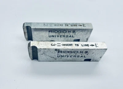DIES #2 & #3 RIDGID 47855 UNIVERSAL PIPE THREADER DIES 1/2-3/4" NPSM HS RH - Image 1 of 4