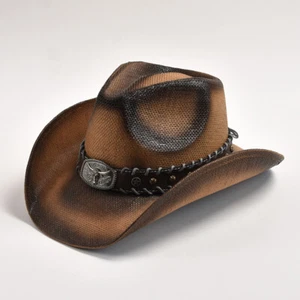 Elegant Cowboy Hat Summer Men Women Western Breathable Spring beach Sun Hats - Picture 1 of 7