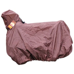 50AI Hilason Horse Tack Brown Nylon Saddle Cover For Western Saddle