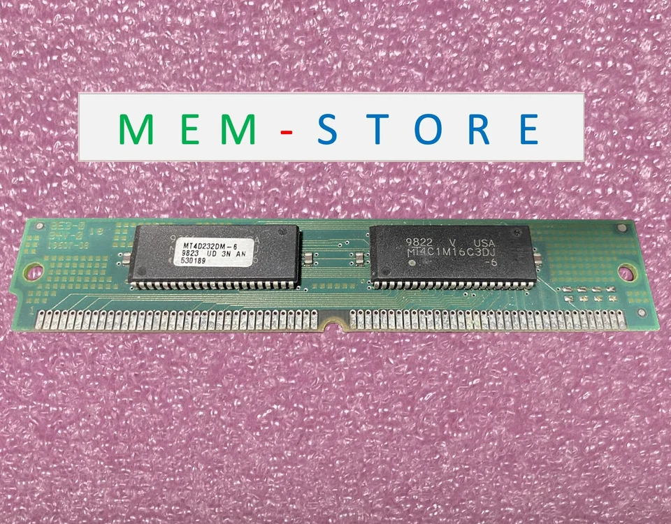 MT4D232DM-6 / MT4D232DM6 Micron 8MB 72-Pin 60ns 2Mx32 FAST PAGE DRAM Memory - Image 1 of 1