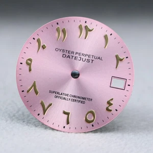 Arab pink dial 28.5mm sunburst dial hands Datejust NH35 NH36 NH38 automatic - Picture 1 of 29