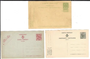 Belgium: 3 Postal Stationery, uncirculated, different set, EBBL14 - Picture 1 of 2
