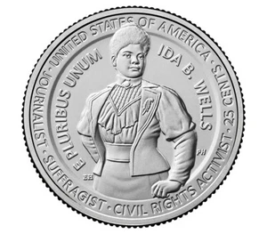 2025 S IDA B. Wells American Women Quarter Erscheinungsdatum 04.02.2025 IN HAND - Bild 1 von 2