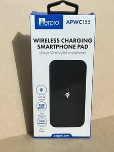 AerPro Wireless 15W Fast Charging Smart Phone Pad - Picture 1 of 2