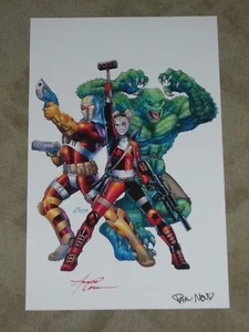 SUICIDE SQUAD - HARLEY QUINN ART PRINT BY AMANDA CONNOR & PAUL MOUNTS 11x17 - Picture 1 of 1