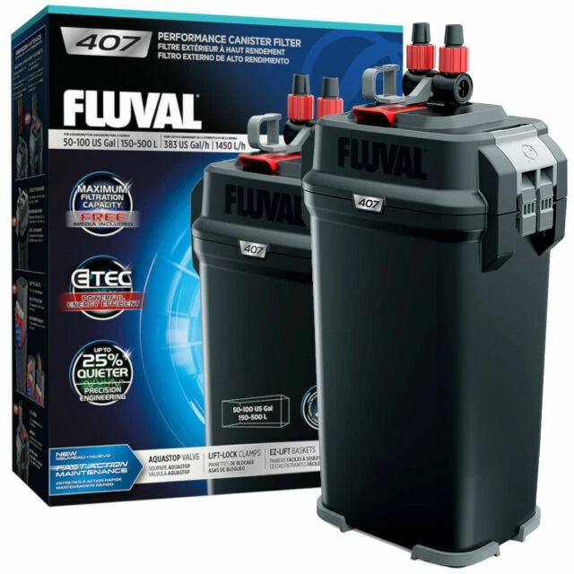 Fluval 407 Perfomance Canister Filter - Black