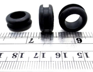 Rubber Grommets, Fit 1/2" Round Hole, Fits 1/8" Thick Material, Has 3/8" ID - Picture 1 of 12