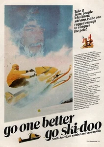 1970 Ski-Doo Olympique Snowmobile Original Color Ad - Picture 1 of 1