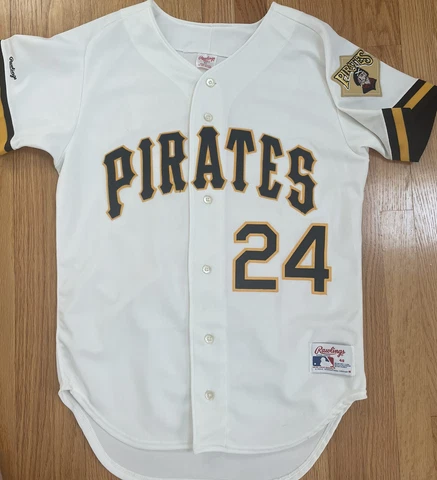Authentic Barry Bonds Pittsburgh Pirates Jersey Size 40 Rawlings Cover