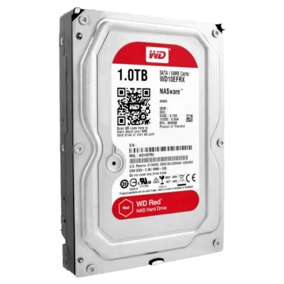 Western Digital Red WD10EFRX NASware 1TB 3.5" 5.4K SATA III NAS Hard Drive