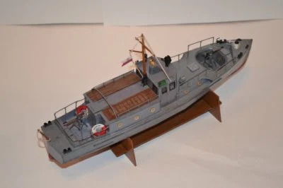 1:50 Scale Polish Kaszub Motorcycle Patrol Boat DIY PAPER Model Kit - Image 1 of 4