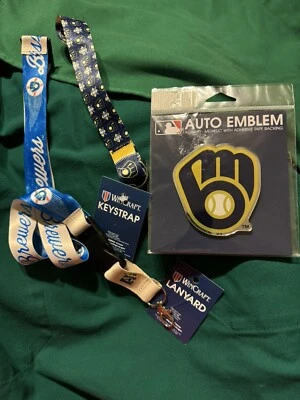 Milwaukee Brewers Lanyard, Keystrap, Emblem - Image 1 of 4