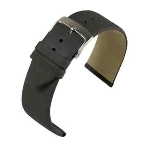 Uhrenarmband Klassisch Schaf-Nappaleder Grau von Barington/Eulit - 5 Breiten - Picture 1 of 3